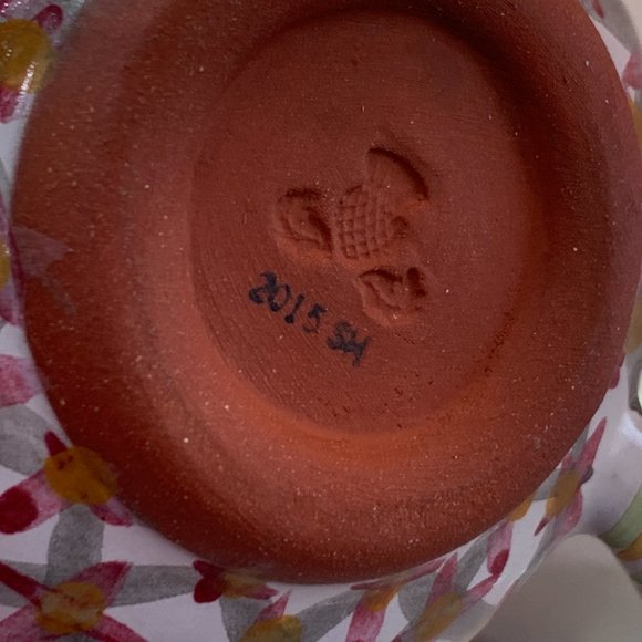 MacKenzie-Childs Taylor Ceramics โOdd Fellowsโ Lidded Sugar Bowl โ Hand-crafted - Picture 9 of 14